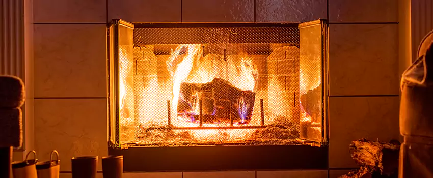 Mendota Hearth Landscape Fireplace Installation in Bangor, Maine