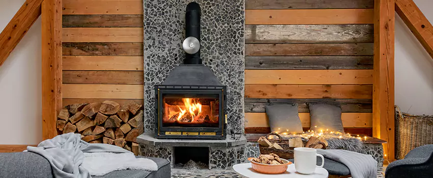 Thelin Hearth Products Direct Vent Gas Stove Fireplace Inspection in Bangor, Maine